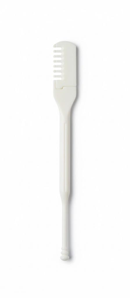 White comb on a white background