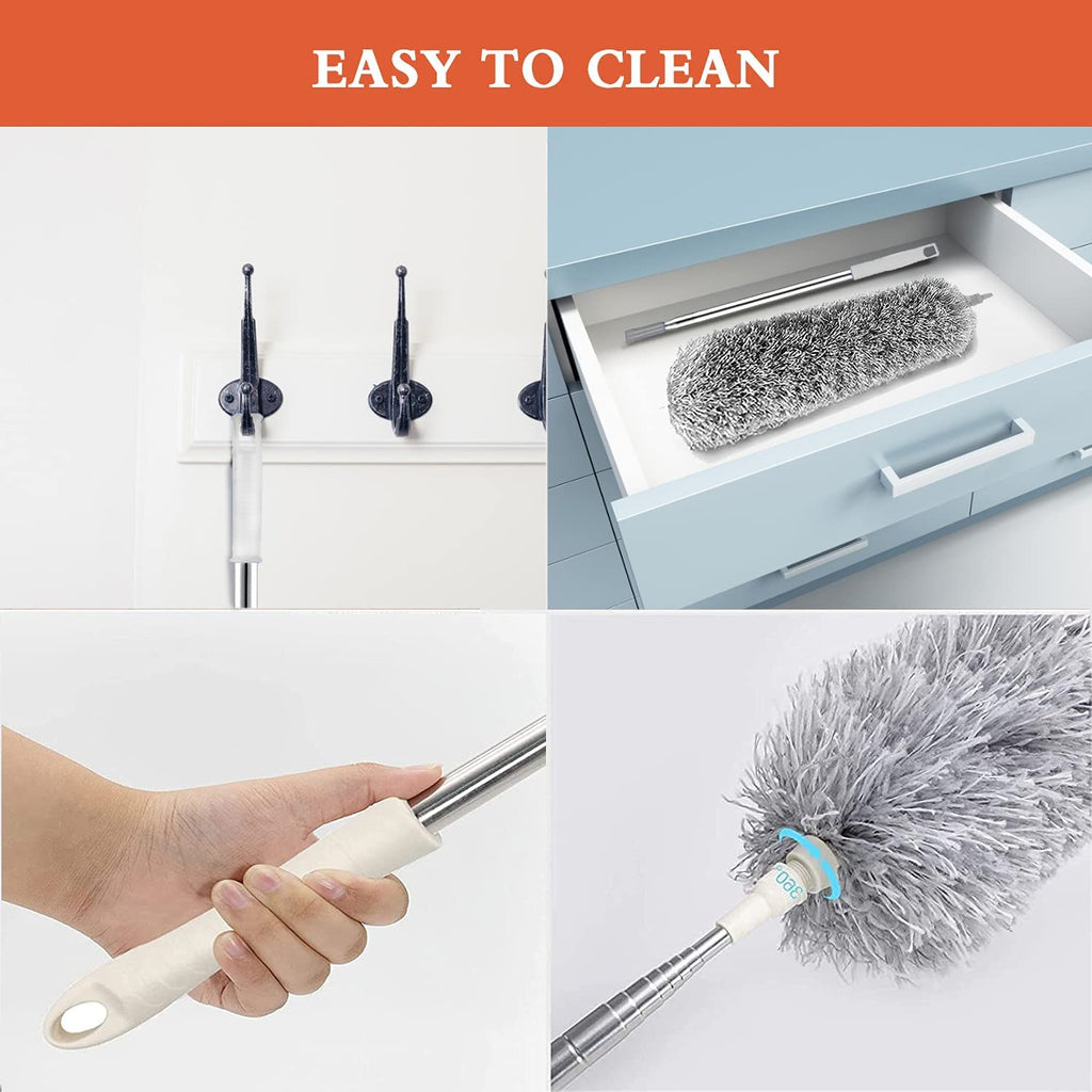 Cleaning tool with interchangeable parts and cleaning a drawer.