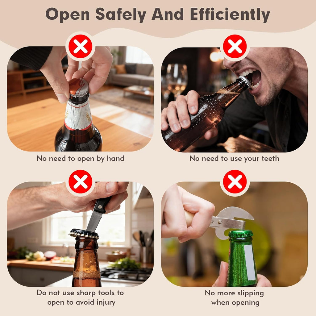 how not to open beer caps