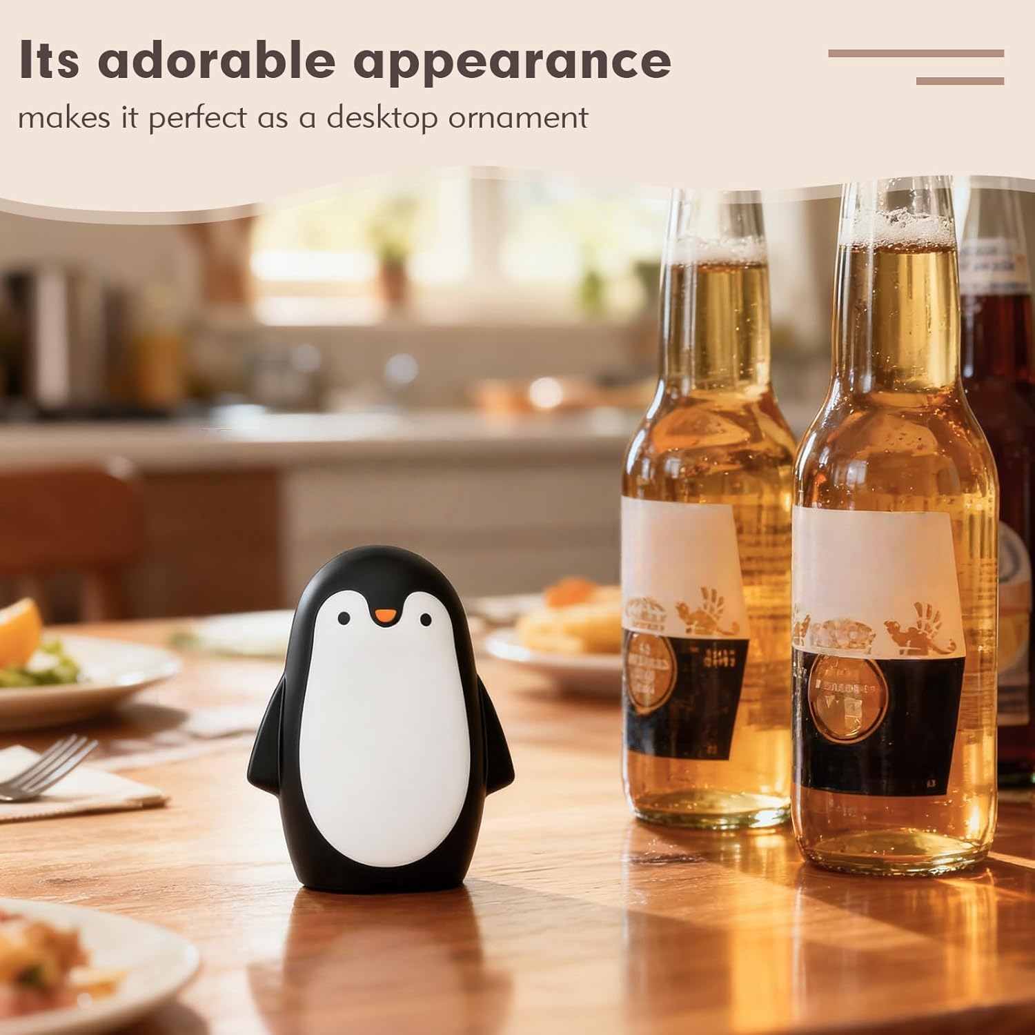 cute appearance of penguin bottle opener